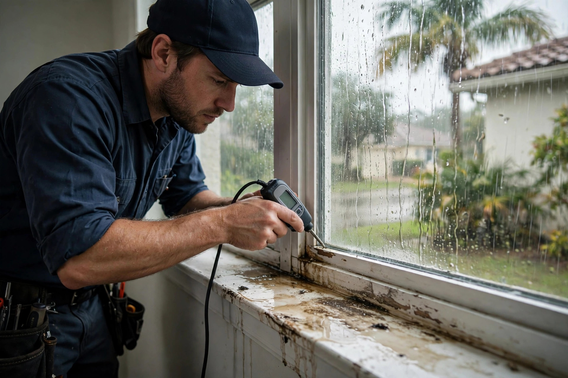 Inspecting Windows for Storm-Driven Rain Damage