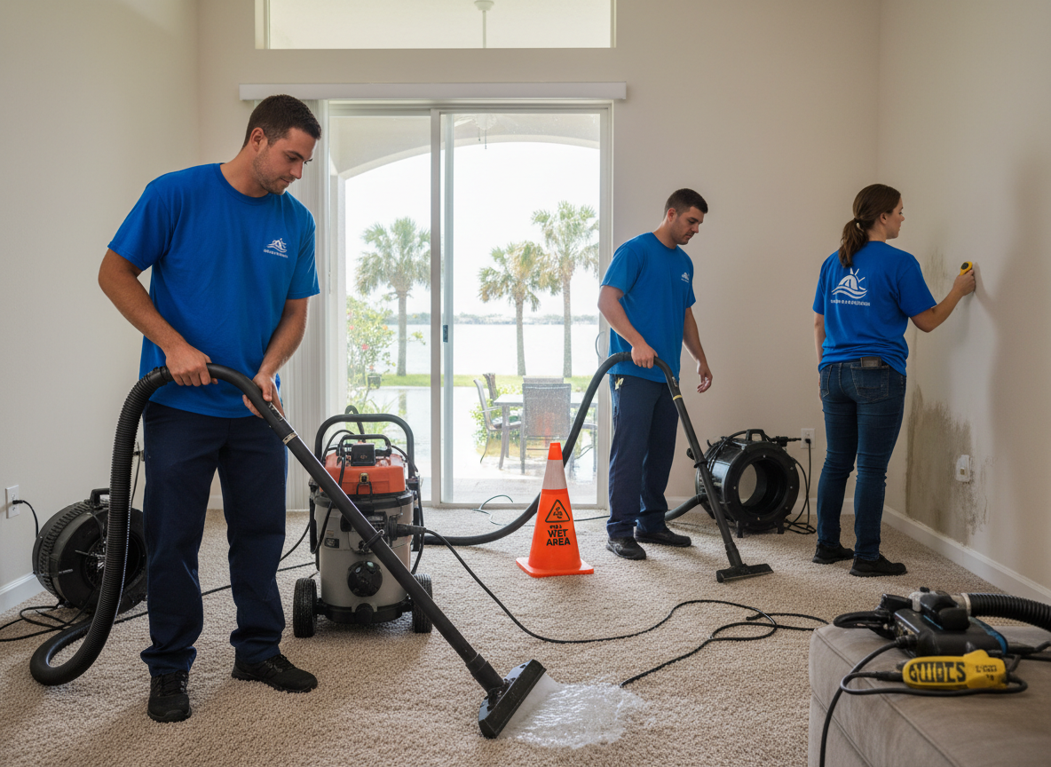 Water Damage Restoration work by John's Water Damage Restoration LLC in Tampa, Florida